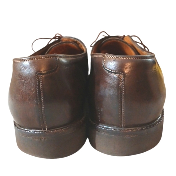 Salvatore Ferragamo Oxfords Men's Brown Leather Lace Up Shoes Size 12 - Picture 7 of 16